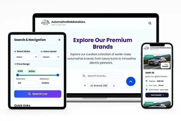 Automotive Web Solutions - Professional Dealer Websites